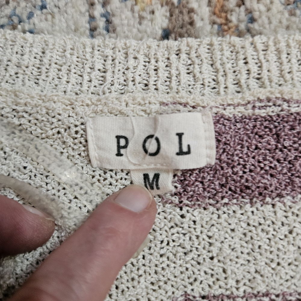 POL Patriotic Americana Lightweight Knit Flag Sweater Med - Picture 8 of 11